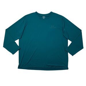 Under Armour T Shirt Mens 2XL Everglade Green Rush Loose Seamless Long Sleeve